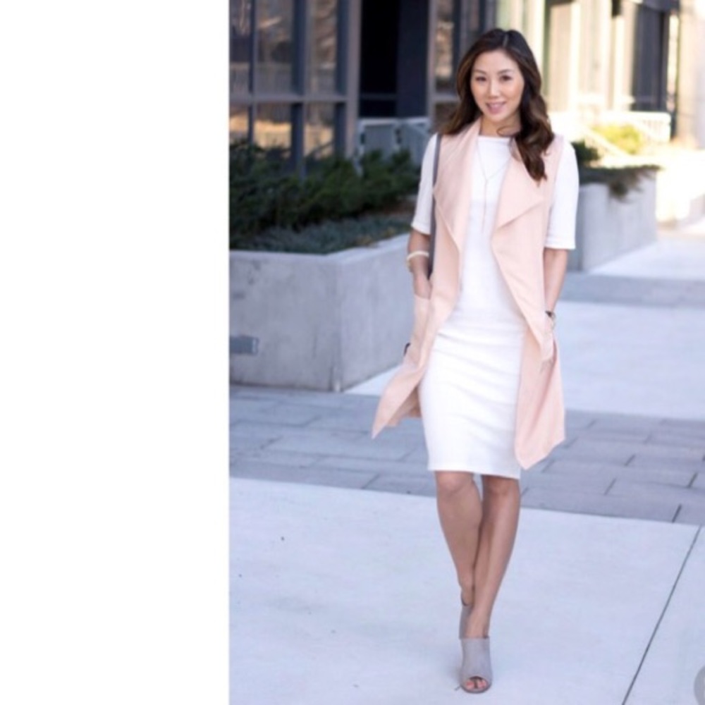 LUSH Light Pink long vest